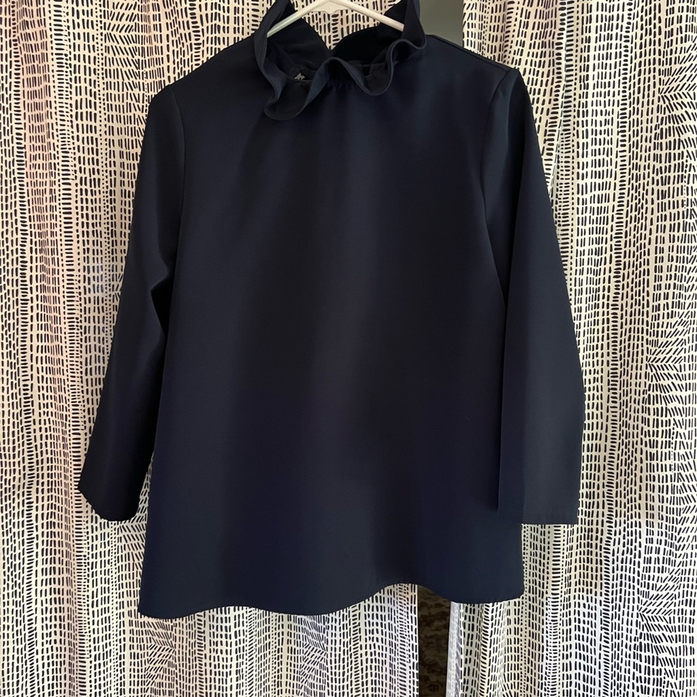 Tuckernuck Navy Faye Blouse